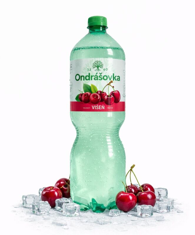 Ondrášovka Jemně perlivá s příchutí višeň 1,5l